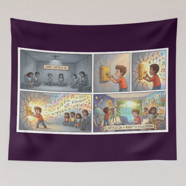 Item preview, Education liberates: The right to knowledge unleashed designed and sold by Mianku | Für das Leben.