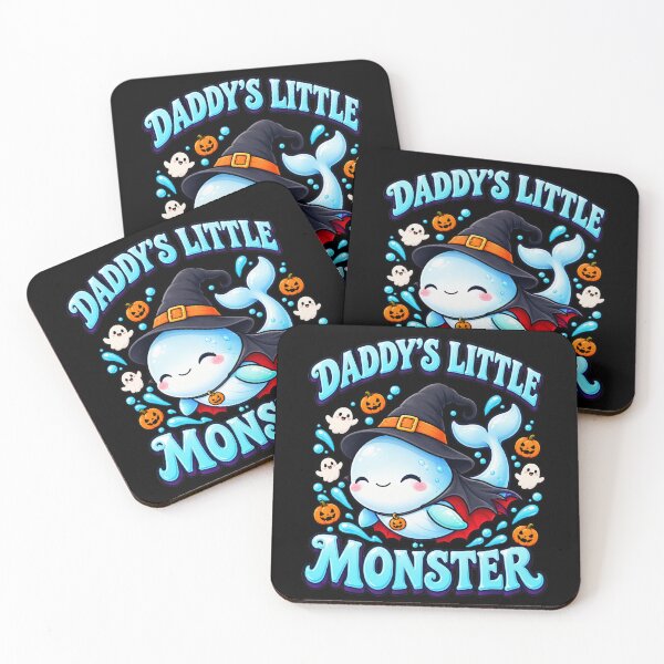 Item preview, Daddy's Little Monster Cute Whale Halloween    designed and sold by MotivaChic.
