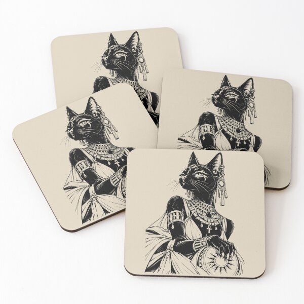 Item preview, Bastet Egyptian Cat Goddess with Sun Orb designed and sold by bapupa.