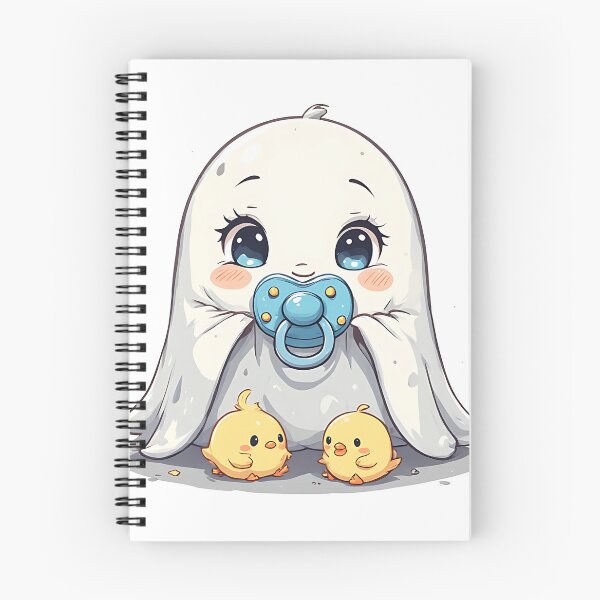 Item preview, Adorable infant phantom, pastel spooky character designed and sold by Print_This_Out.