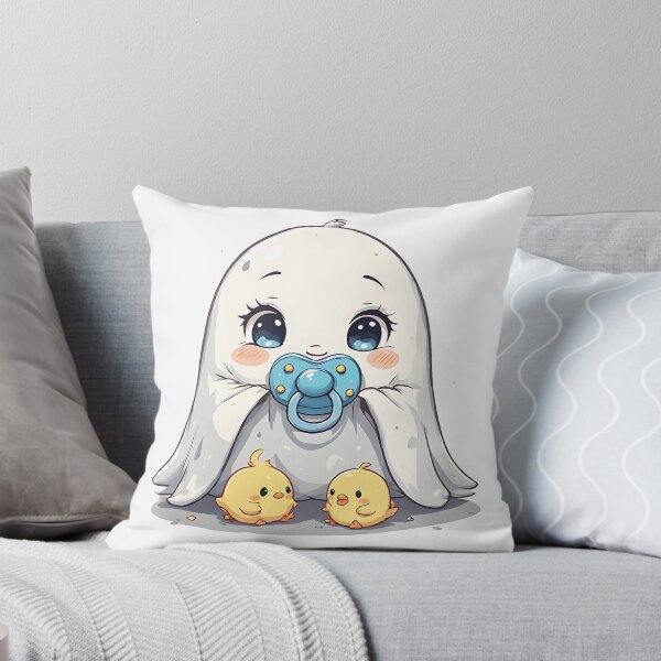 Item preview, Adorable infant phantom, pastel spooky character designed and sold by Print_This_Out.