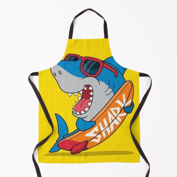 Item preview, Cool Blue Shark with Sunglasses and Surfboard – Funny Summer Surfing Art designed and sold by Lunviko49.