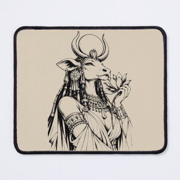Item preview, Egyptian Hathor Goddess with Lotus and Sun Disk designed and sold by bapupa.