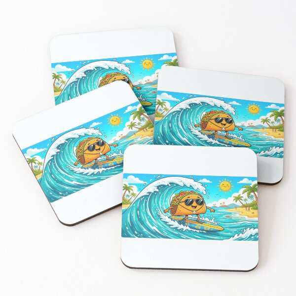 Item preview, Funny Surfing Taco Cute Cartoon Mexican Food Aesthetic designed and sold by lovepower.