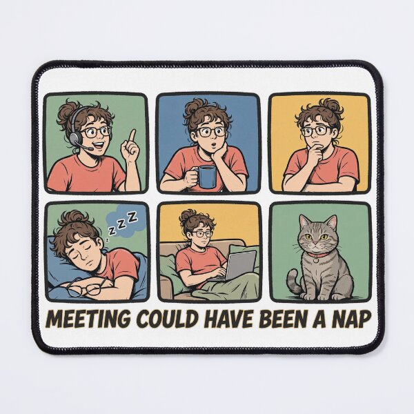 Item preview, Meeting Could Have Been A Nap Funny Millennial T-Shirt designed and sold by Hearth & Hue.