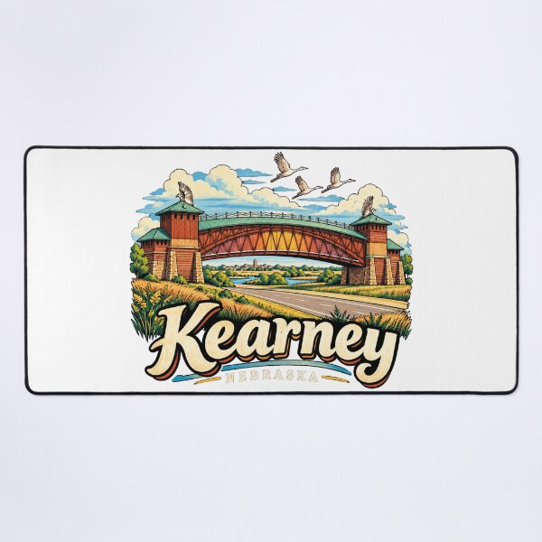 Item preview, Hand Drawn Kearney Nebraska Travel Souvenir Landmark Gift designed and sold by MichaeIRellov.