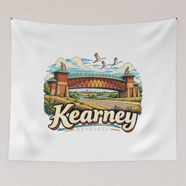 Item preview, Hand Drawn Kearney Nebraska Travel Souvenir Landmark Gift designed and sold by MichaeIRellov.