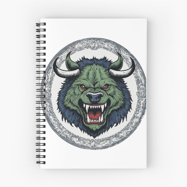 Item preview, Fierce Wisconsin Hodag Emblem designed and sold by Five Reasons Designs.