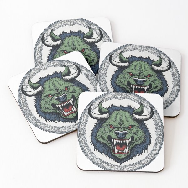 Item preview, Fierce Wisconsin Hodag Emblem designed and sold by Five Reasons Designs.
