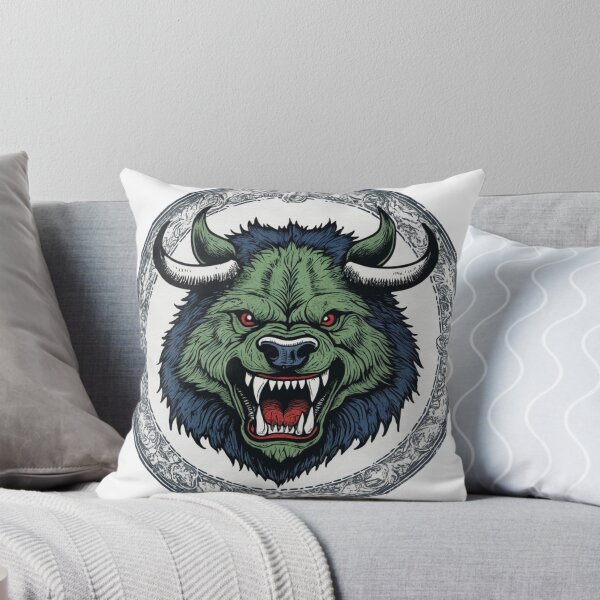 Item preview, Fierce Wisconsin Hodag Emblem designed and sold by Five Reasons Designs.