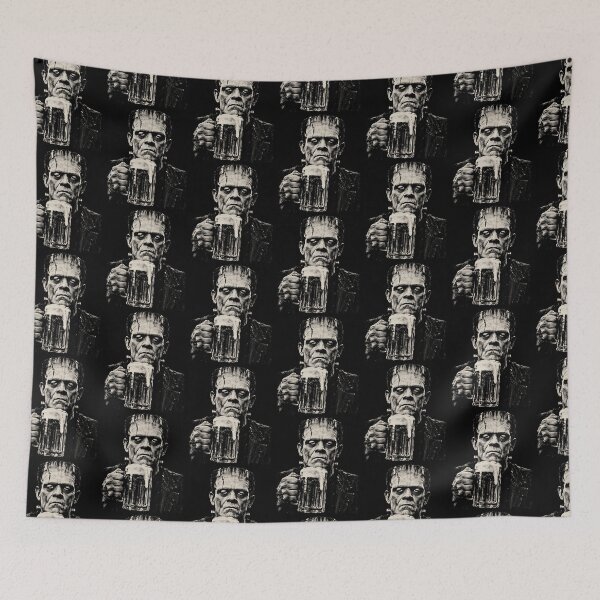 Item preview, Halloween Frankenstein Drinking Vintage designed and sold by OddityVault.