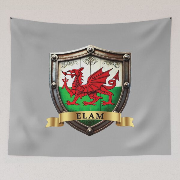 Item preview, Elam Welsh Heritage Crest Shield designed and sold by Highlandkings.