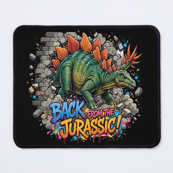 Item preview, BACK FROM THE JURASSIC! Colorful Graffiti Stegosaurus designed and sold by AEROOZETA.