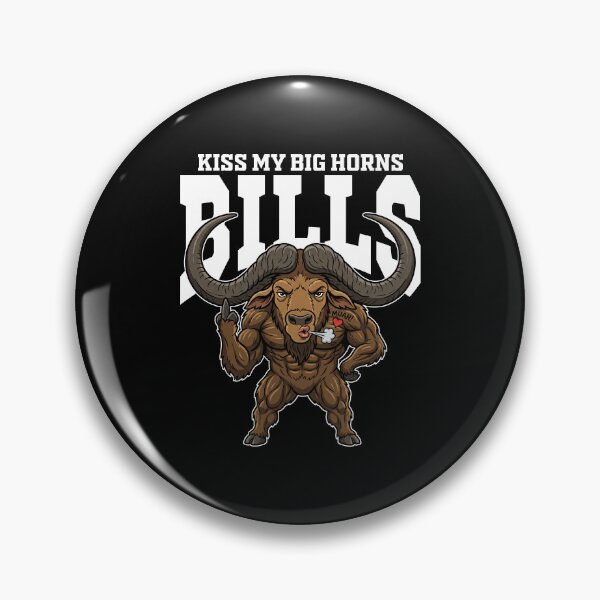 Item preview, KISS MY BIG HORNS - NY BUFFALO BILLS designed and sold by KEF Custom.