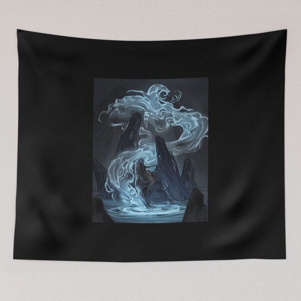 Item preview, Mystical Spirit Wolf and Dragon Smoke in Stone Circle designed and sold by Baby-Care.