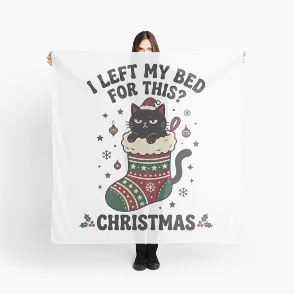 Item preview, Funny Christmas Cat I Left My Bed For This designed and sold by Founderpallavi.