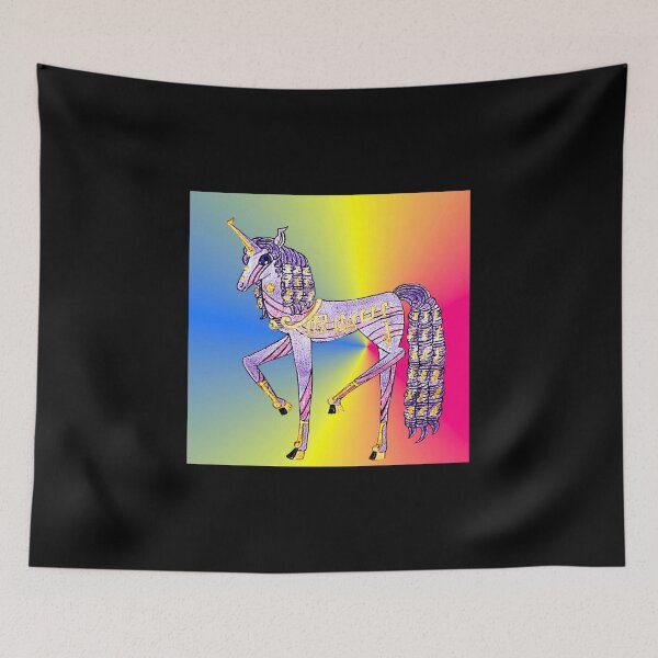 Item preview, Musical Unicorn Illustration with Gold Details designed and sold by Baby-Care.