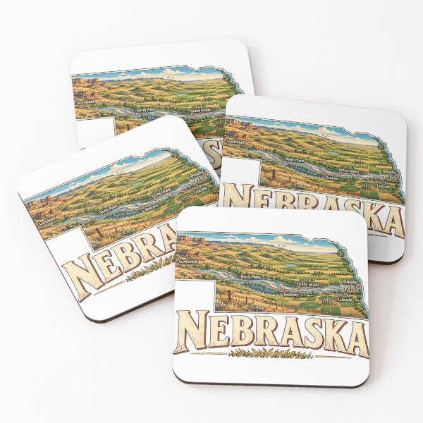 Item preview, Vintage Nebraska Travel Souvenir Landmark Gift designed and sold by MichaeIRellov.