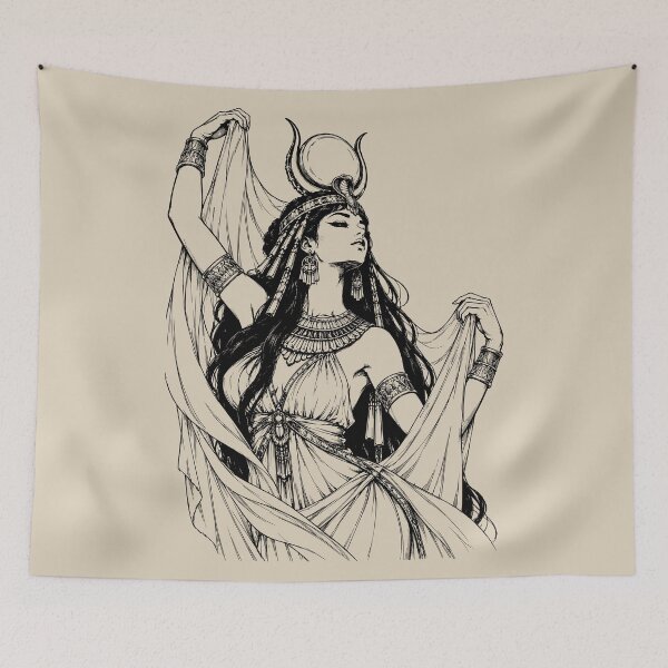 Item preview, Egyptian Goddess Isis with Flowing Veils designed and sold by bapupa.