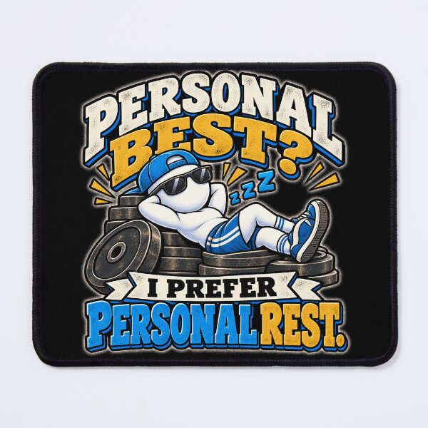 Item preview, Personal Best I Prefer Personal Rest Gym Humor designed and sold by THAT-ONE-TEE.