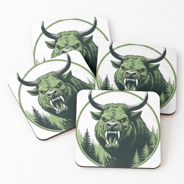 Item preview, Fierce Wisconsin Hodag Emblem designed and sold by Five Reasons Designs.