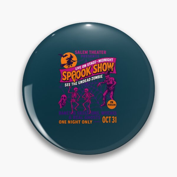 Item preview, Salem Theater Spook Show Halloween Poster designed and sold by JordanAdrift.