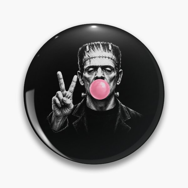 Item preview, Frankenstein Bubblegum Classic Horror Portrait designed and sold by ChristiPeta.