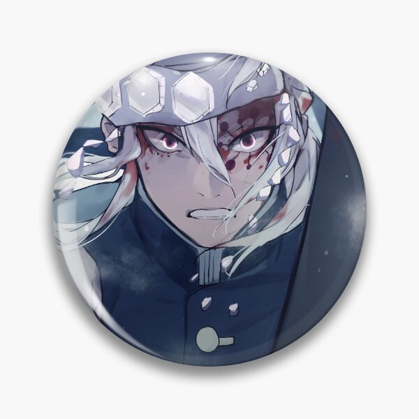 Item preview, Tengen Uzui Demon Slayer Winter Moon Blade Stare designed and sold by reinazenka.