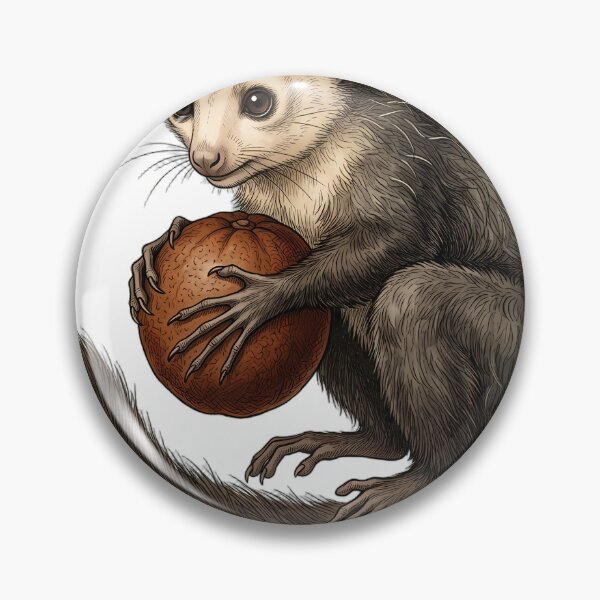 Item preview, Vintage Naturalist Aye-Aye Holding a Fruit — Antique Mammal Print designed and sold by Catch333.