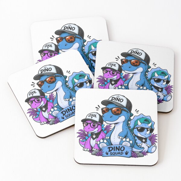 Item preview, Dino Squad Cool Cartoon Dinosaur – Colorful Dino Friends designed and sold by CreativeSoulStudio.