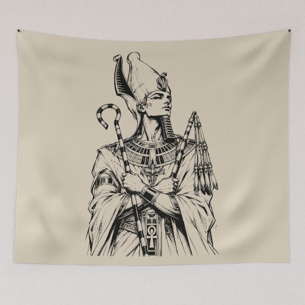 Item preview, Osiris Egyptian God in Ink designed and sold by bapupa.