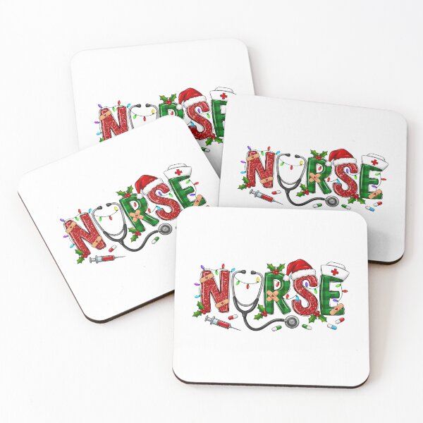 Item preview, Christmas Nurse Holiday Lights Healthcare Spirit designed and sold by CleanDecor.