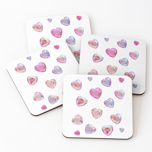 Item preview, Y2K Sparkle Heart Gem Set designed and sold by kirk-spring.
