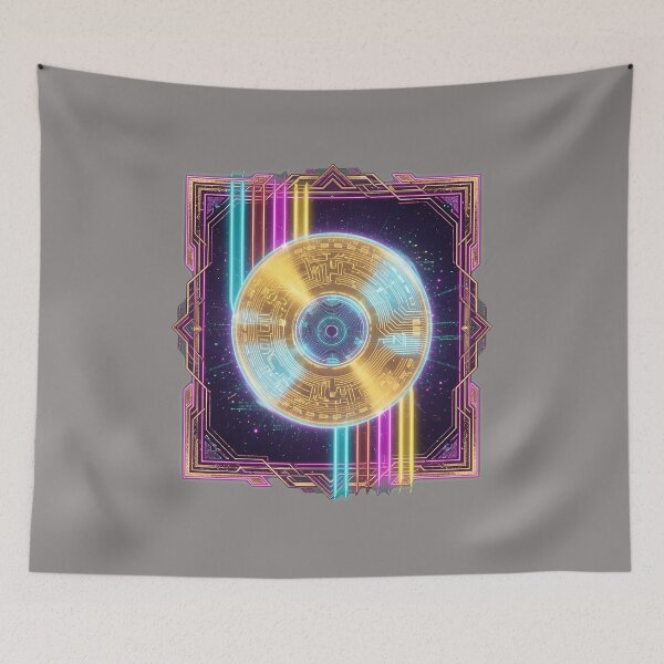 Item preview, Retro Disc Stripes Abstract Graphic Art-51 designed and sold by StefanSLane.