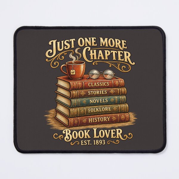 Item preview, Just One More Chapter Vintage Book Lover Retro Graphic designed and sold by Akseries.