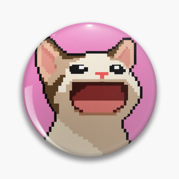 Item preview, Screaming Pixel Cat Meme designed and sold by Tanishq Mundhe.