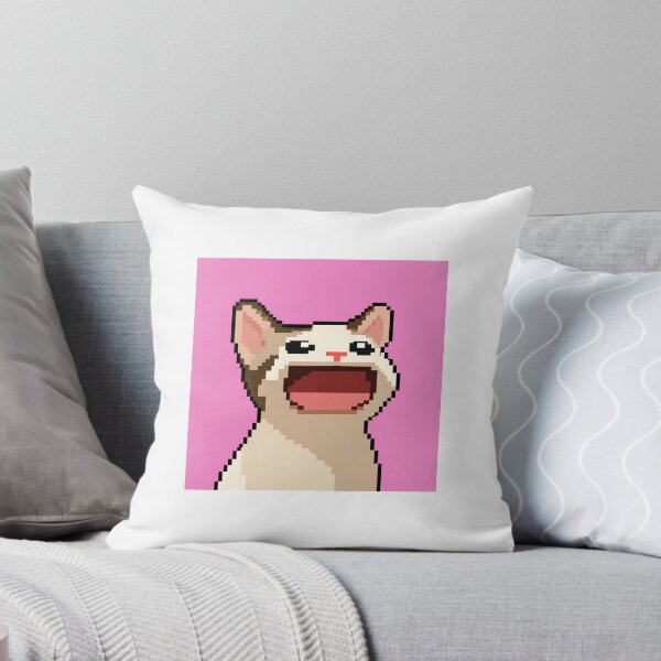 Item preview, Screaming Pixel Cat Meme designed and sold by Tanishq Mundhe.