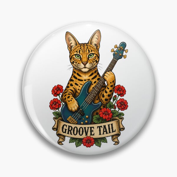 Item preview, Groove Tail Cat Bass Guitar Music designed and sold by Old's Cool Cat Studio.