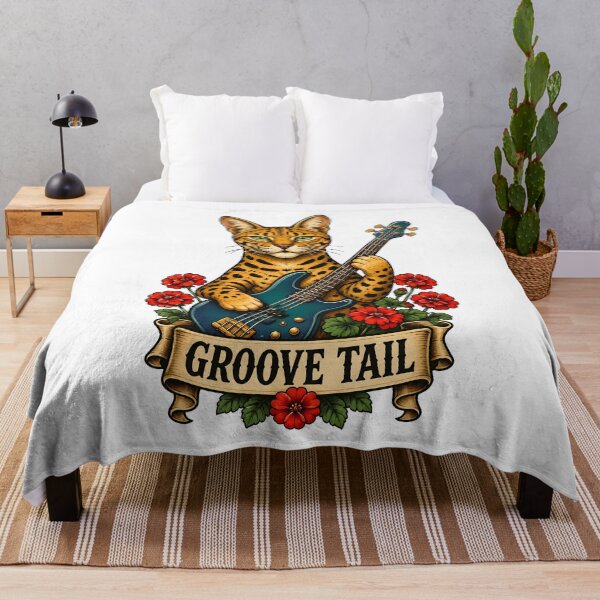 Item preview, Groove Tail Cat Bass Guitar Music designed and sold by Old's Cool Cat Studio.