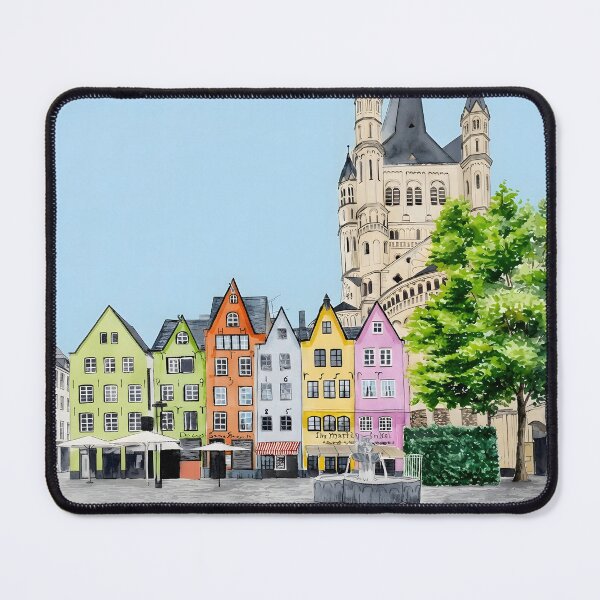 Item preview, Cologne Watercolor Painting – Germany Cityscape Wall Art designed and sold by POSTERIOCREW.