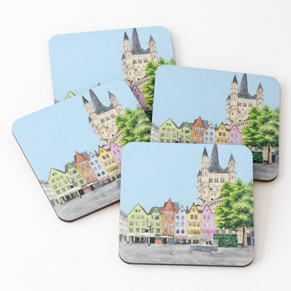 Item preview, Cologne Watercolor Painting – Germany Cityscape Wall Art designed and sold by POSTERIOCREW.