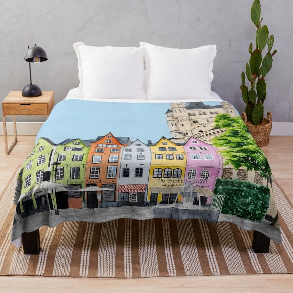 Item preview, Cologne Watercolor Painting – Germany Cityscape Wall Art designed and sold by POSTERIOCREW.