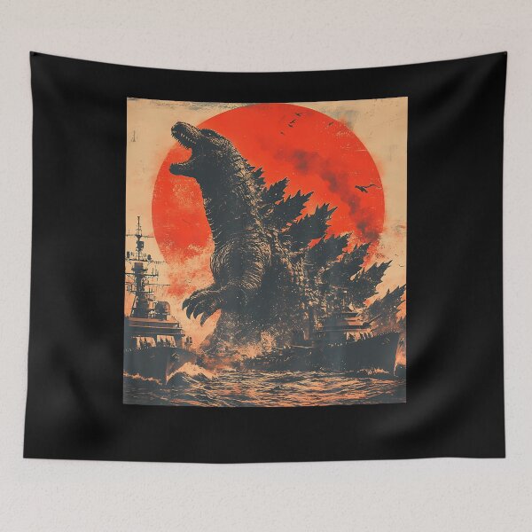 Item preview, Retro Vintage Japanese Legendary Monster Kaiju designed and sold by T9AXER.