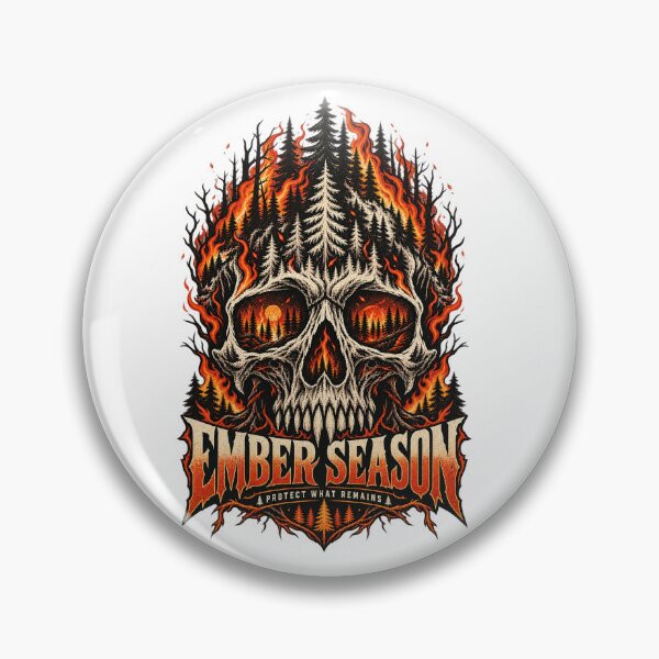 Item preview, Ember Season Skull Forest Design designed and sold by dapiyupi.