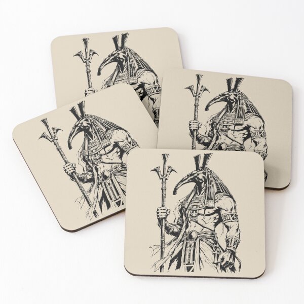 Item preview, Ink Portrait of Egyptian God Set designed and sold by bapupa.