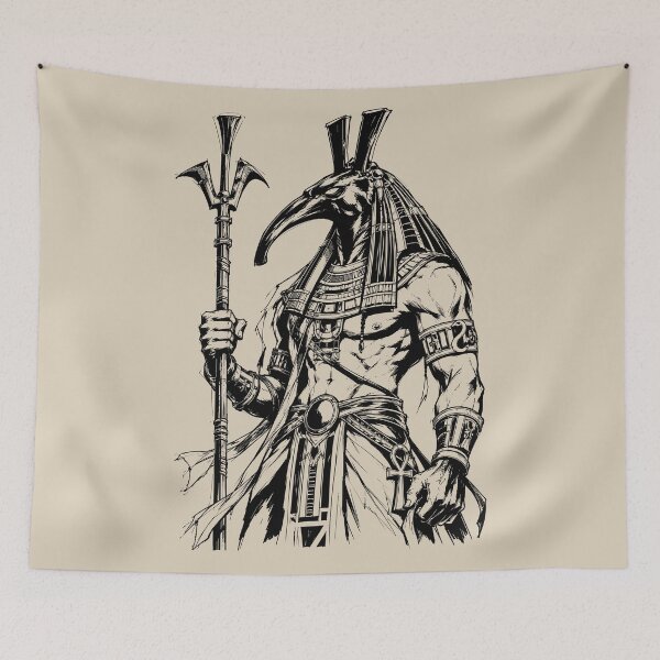 Item preview, Ink Portrait of Egyptian God Set designed and sold by bapupa.