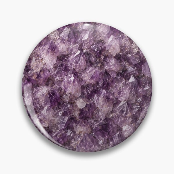 Item preview, Purple Amethyst Crystal Texture – Natural Gemstone Geode Pattern designed and sold by Kaleidoscope Print.