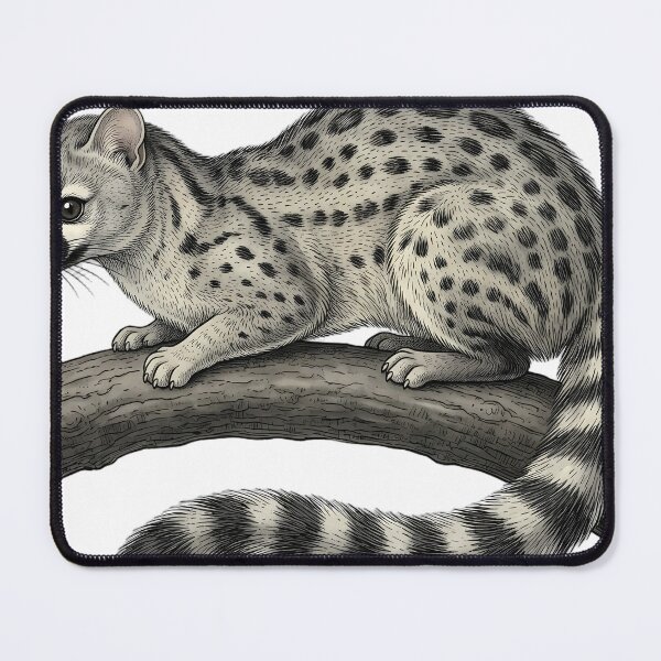 Item preview, Vintage Naturalist Genet on a Branch — Antique Mammal Art designed and sold by Catch333.