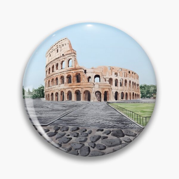 Item preview, Colosseum Rome Watercolor Print – Italy Landmark Wall Art designed and sold by POSTERIOCREW.