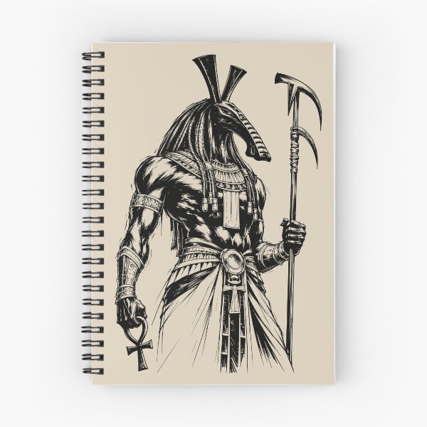 Item preview, Mythic Egyptian Jackal God Set with Ankh and Staff designed and sold by bapupa.